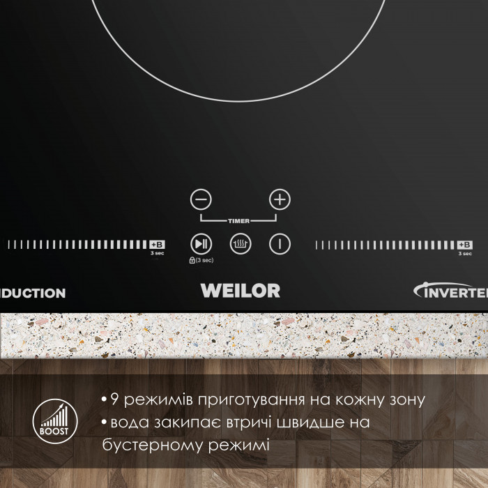 ➤Купити індукційну варильну поверхню Domino WEILOR WIS 323 BLACK